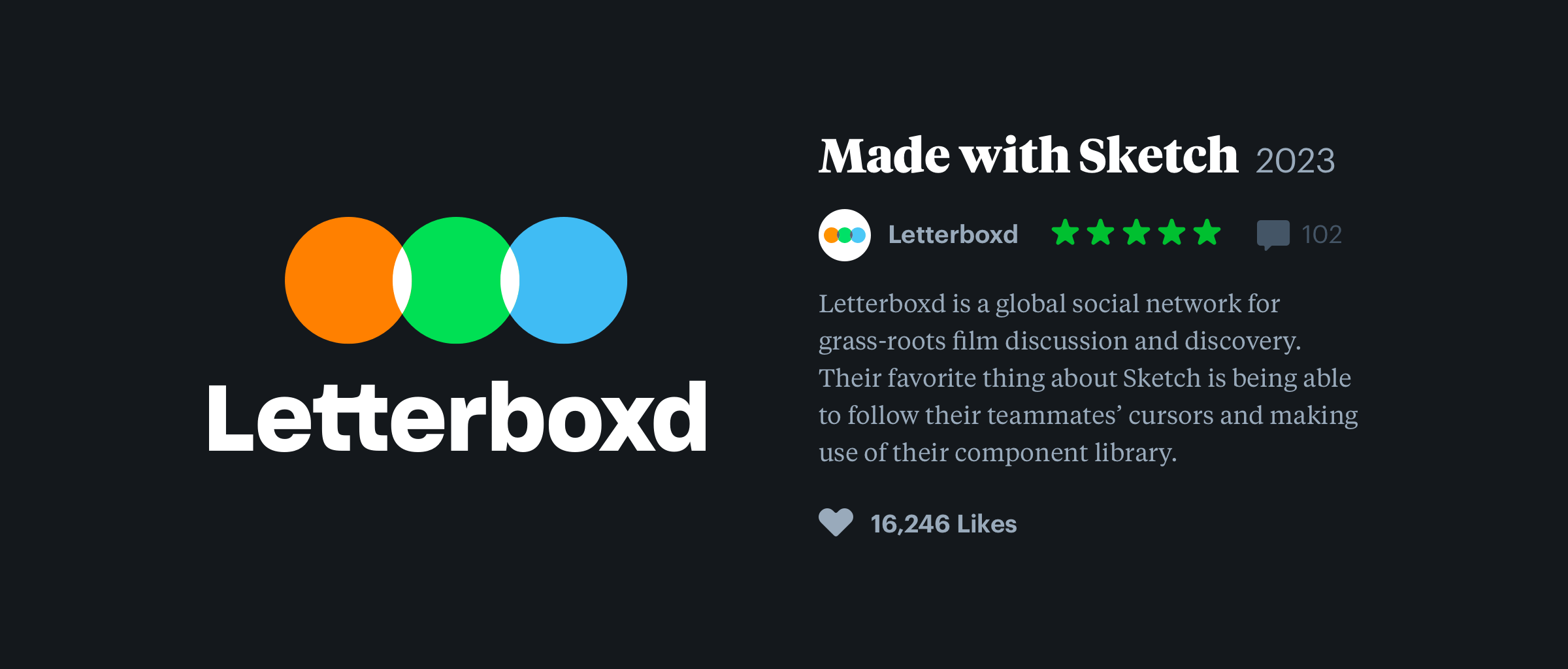 How Letterboxd used Sketch to design a home for cinephiles